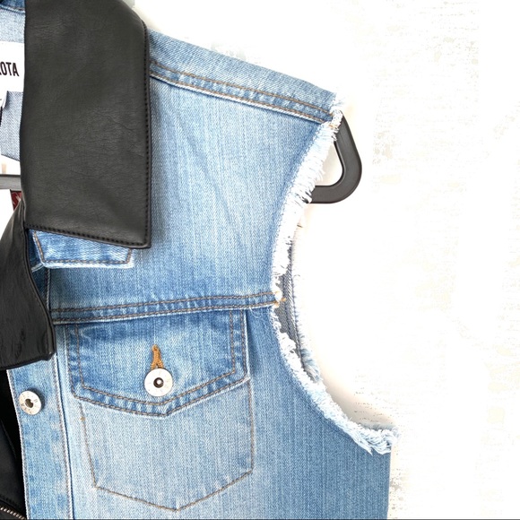 NEW BB Dakota Rebel Rebel Denim Vest - Picture 6 of 8